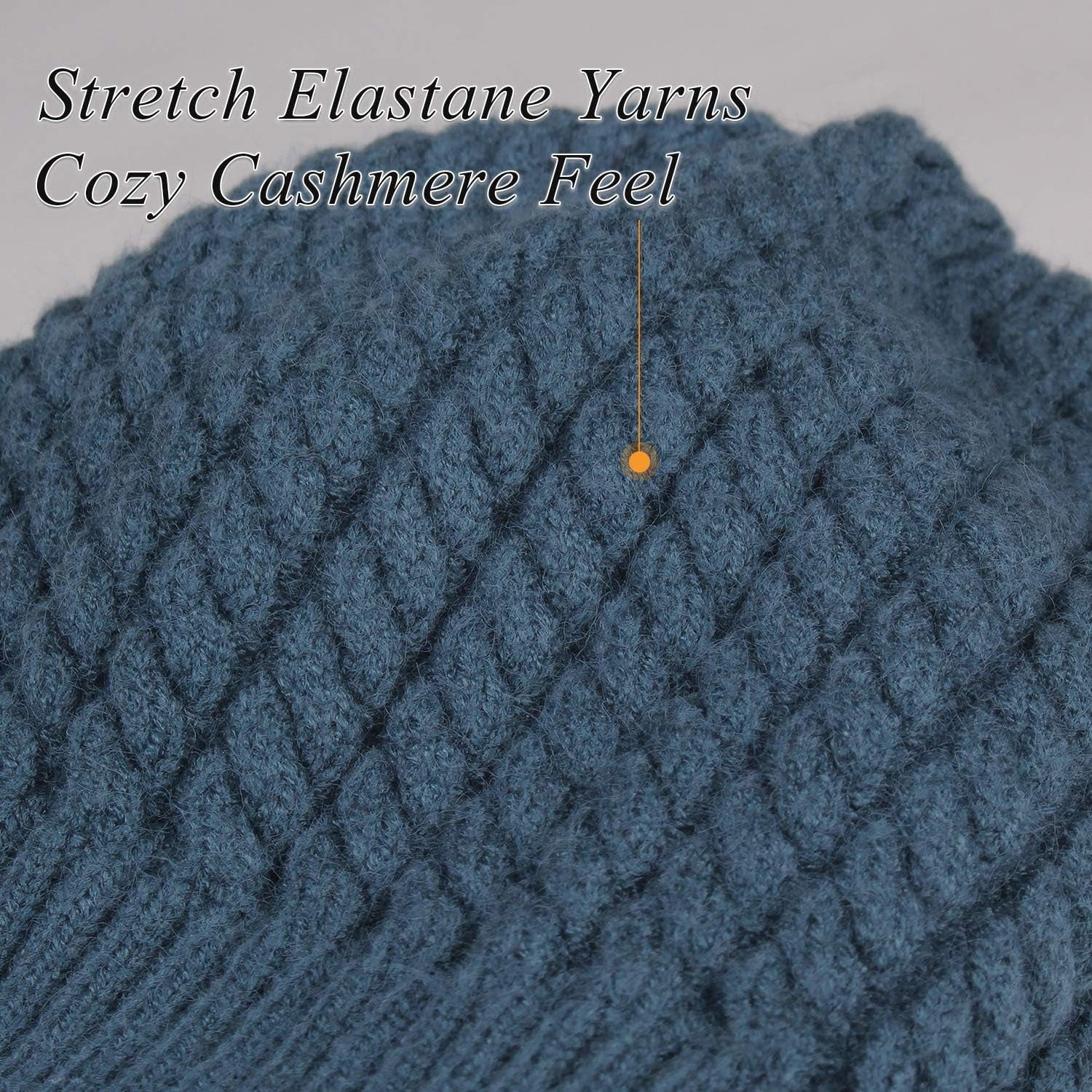 Winter Beanie Hats for Women Womens Warm Knit Fur Bobble Pom Pom Hat